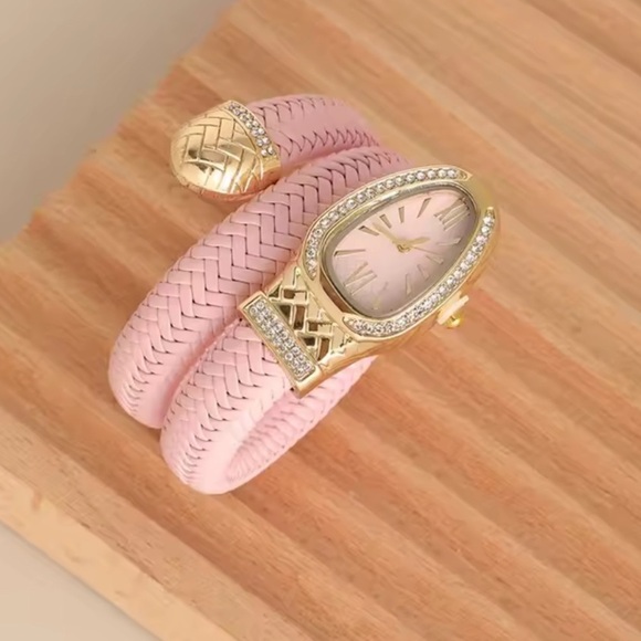 Serpenti Pink Gold Wrap Timepiece Watch main image 5